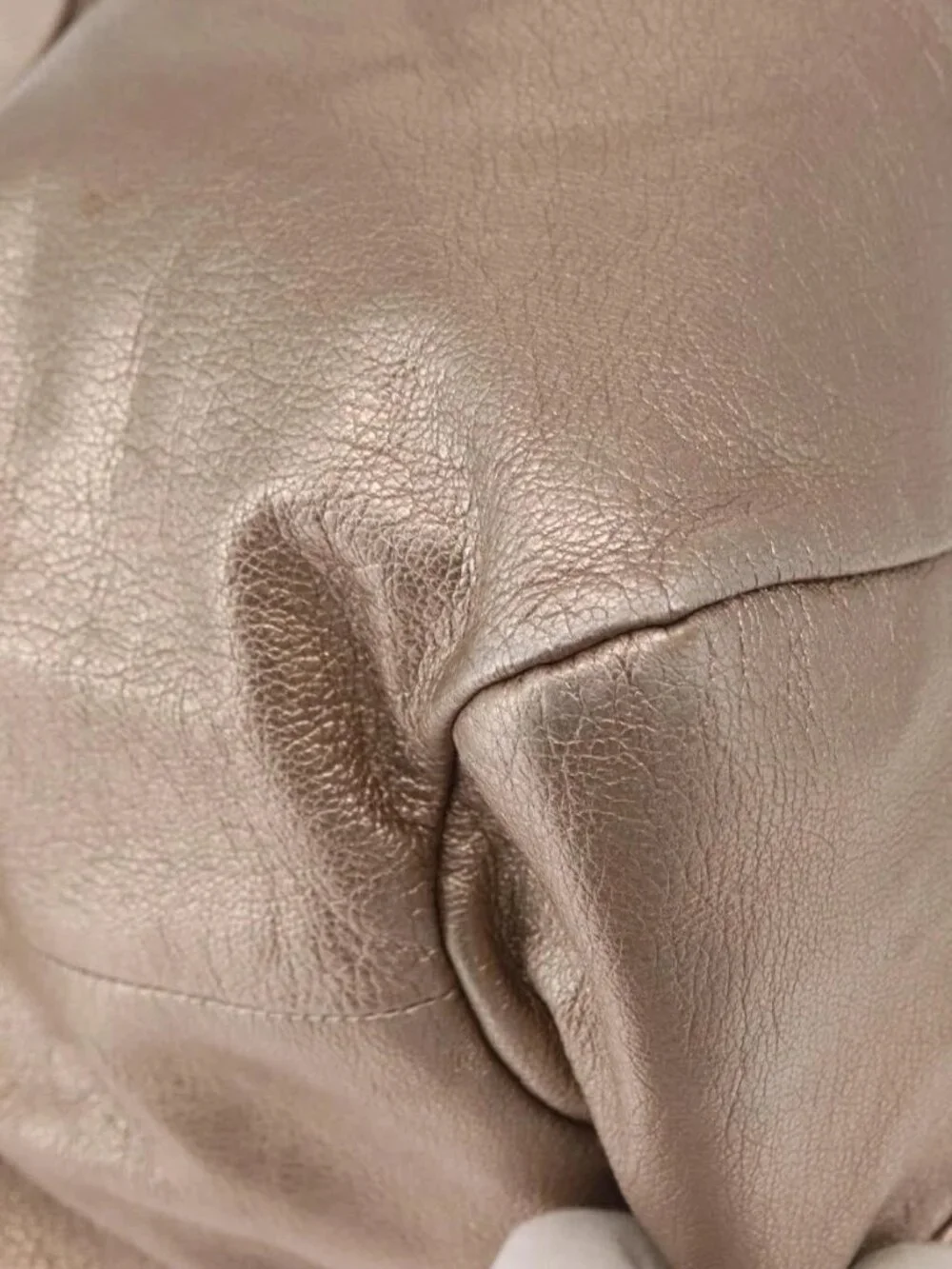 Salvatore Ferragamo Vala Tote Bag Leather Beige Auth BA9685